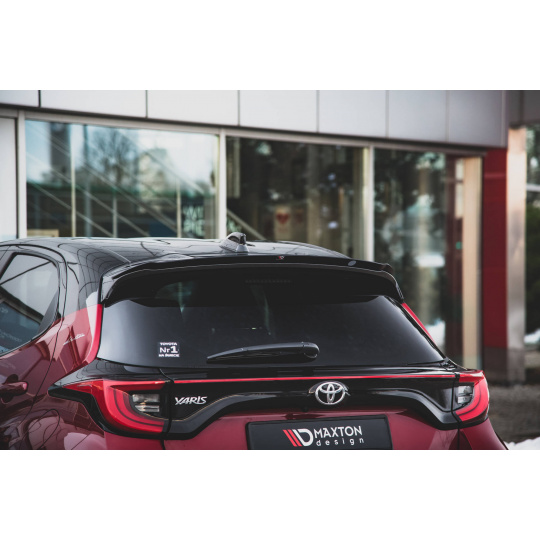 Maxton Design prodloužení spoileru pro Toyota Yaris Mk4, černý lesklý plast ABS