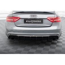 Maxton Design vložka zadního nárazníku pro Audi A5 8T FL, černý lesklý plast ABS, S-line Coupe Maxton Design vložka zadního nárazníku pro Audi A5 8T FL, černý lesklý plast ABS, S-line Coupe