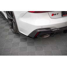 Maxton Design boční difuzory pod zadní nárazník ver.2 pro Audi RS7 C8, černý lesklý plast ABS
