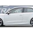 Rieger boční práh mont. strana levá pro Audi A3 8V 5-dvéř. (sedan 8VS), 5-dvéř. (sportback 8VA) vč. faceliftu, r.v. 07/12-08/16, 09/16-, plast ABS bez povrchové úpravy