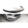 Maxton Design spoiler pod přední nárazník ver.2 pro Škoda Octavia Mk4, carbon-Look
