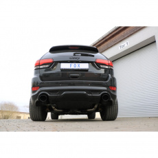 Fox Sportauspuff koncový tlumič výfuku s koncovkou 129x106 Typ 32 černá na obou stranách pro Jeep Grand Cherokee WK 2014- s motorem 6.4 SRT8