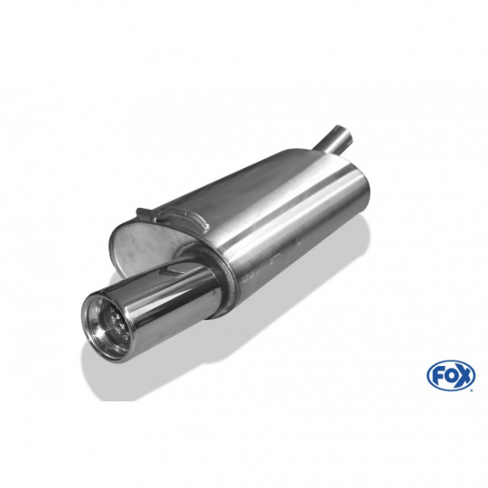 Fox Sportauspuff koncový tlumič výfuku s koncovkou 1x80 Typ 13 pro Ford Fiesta  s motorem 1.1, 1.3