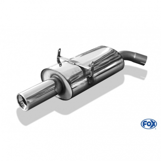 Fox Sportauspuff koncový tlumič výfuku s koncovkou 1x90 Typ 13 pro BMW řada 3 E36 s motorem 1.8, 1.9 Fox Sportauspuff koncový tlumič výfuku s koncovkou 1x90 Typ 13 pro BMW řada 3 E36 s motorem 1.8, 1.9