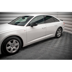 Maxton Design difuzory pod boční prahy pro Audi A6 C8, černý lesklý plast ABS Maxton Design difuzory pod boční prahy pro Audi A6 C8, černý lesklý plast ABS