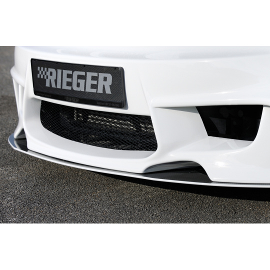 Rieger lipa pod přední nárazník Rieger pro BMW řada 1 E81, E82, E88, E87 2-dvéř., 4-dvéř., kabriolet, kupé, sedan, 09/04-08/11, 10/07-, plast ABS s povrchovou úpravou Carbon-Look