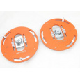 Silver Project nastavitelné horní uložení pro Mini Cooper F55/56/57 se stavitelným podvozkem, barva: oranžová