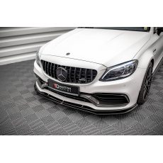 Maxton Design spoiler pod přední nárazník ver.3 pro Mercedes třída C W205 Facelift/63 AMG/Coupe, černý lesklý plast ABS