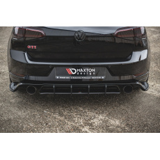 Maxton Design "Racing durability" zadní difuzor pro Volkswagen Golf GTI TCR Mk7 Facelift, plast ABS bez povrchové úpravy, s černou a červenou linkou