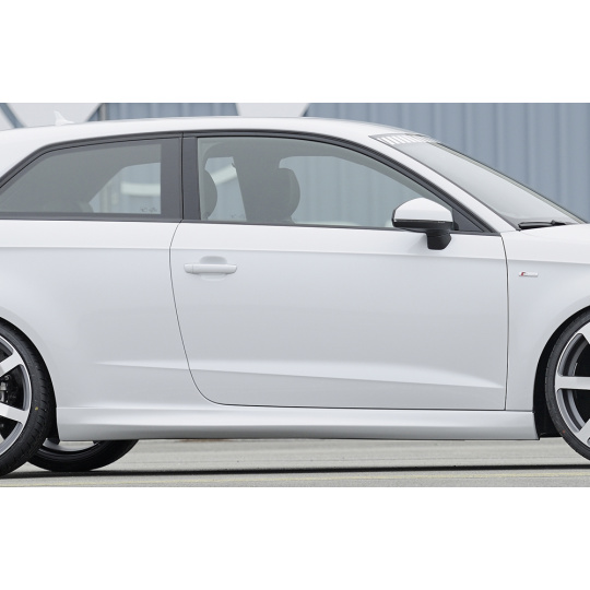 Rieger boční práh mont. strana pravá pro Audi A3 8V 3-dvéř. (convertible 8V7), 3-dvéř. (hatchback 8V1) vč. faceliftu, r.v. 07/12-08/16, 09/16-, plast ABS bez povrchové úpravy