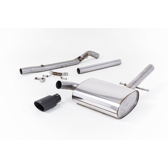 Milltek Sport výfukový systém cat-back bez rezonátoru (hlasitější) pro Volkswagen Corrado VR6 1988-1991, typ koncovek: černé