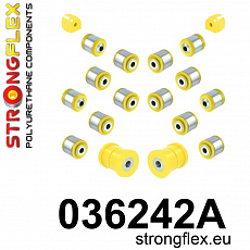 036242A: Strongflex Sada silentbloků zadního zavěšení varianta SPORT
