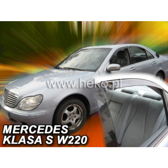 HEKO ofuky oken Mercedes Benz S W220 4dv (1999-2005) přední + zadní