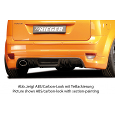 Rieger spoiler pod zadní nárazník pro Ford Focus 2 3-dvéř., 5-dvéř. před faceliftem r.v. 07/04-01/08, plast ABS s povrchovou úpravou Carbon-Look, pro vozy s koncovkou vlevo Rieger spoiler pod zadní nárazník pro Ford Focus 2 3-dvéř., 5-dvéř. před faceliftem r.v. 07/04-01/08, plast ABS s povrchovou úpravou Carbon-Look, pro vozy s koncovkou vlevo