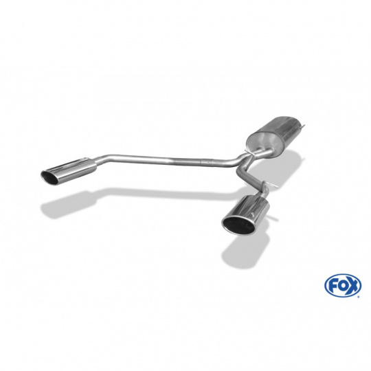 Fox Sportauspuff koncový tlumič výfuku s koncovkou 140x90 Typ 32 na obou stranách pro Lexus RX XU3 2003-2008 s motorem 3.0, 3.5