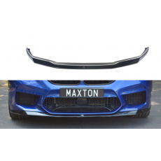 Maxton Design spoiler pod přední nárazník ver.1 pro BMW M5 F90, černý lesklý plast ABS