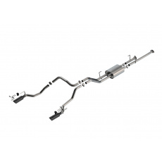 Borla Cat-Back výfukový systém "ATAK" pro Toyota Tundra 4.6L / 5.7L V8 automat, 2WD/4WD r.v. 2009-2013, barva koncovek: černé