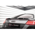 Maxton Design prodloužení spoileru pro Audi TT 8S, černý lesklý plast ABS, S-Line