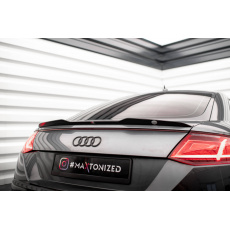 Maxton Design prodloužení spoileru pro Audi TT 8S, černý lesklý plast ABS, S-Line