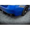 Maxton Design "Street Pro" boční difuzory pod zadní nárazník pro Subaru Wrx STI Mk1, STI Mk1 Facelift, plast ABS bez povrchové úpravy, s červenou linkou