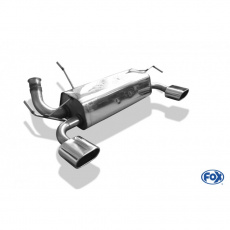 Fox Sportauspuff koncový tlumič výfuku s koncovkou 135x80 Typ 52 na obou stranách pro Peugeot 206 RC s motorem 2.0