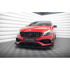 Maxton Design "Street Pro" spoiler pod přední nárazník s křidélky pro Mercedes třída A W176 45 AMG Aero, plast ABS bez povrchové úpravy Maxton Design "Street Pro" spoiler pod přední nárazník s křidélky pro Mercedes třída A W176 45 AMG Aero, plast ABS bez povrchové úpravy