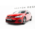 Maxton Design spoiler pod přední nárazník ver.5 pro Volkswagen Golf GTI Mk7 Facelift, černý lesklý plast ABS