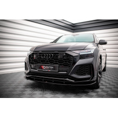 Maxton Design spoiler pod přední nárazník pro Audi RSQ8 Mk1, černý lesklý plast ABS