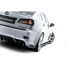 Maxton Design boční difuzory pod zadní nárazník pro Lexus IS Mk2, černý lesklý plast ABS