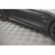 Maxton Design difuzory pod boční prahy pro BMW M4 F82, černý lesklý plast ABS