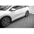 Maxton Design difuzory pod boční prahy pro Honda Civic Mk9, černý lesklý plast ABS