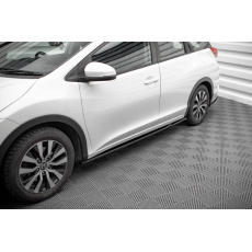 Maxton Design difuzory pod boční prahy pro Honda Civic Mk9, černý lesklý plast ABS Maxton Design difuzory pod boční prahy pro Honda Civic Mk9, černý lesklý plast ABS