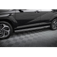 Maxton Design difuzory pod boční prahy pro Hyundai Kona Mk2 /N-Line, černý lesklý plast ABS