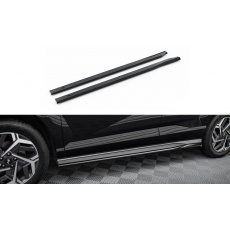 Maxton Design difuzory pod boční prahy pro Hyundai Kona Mk2 /N-Line, černý lesklý plast ABS