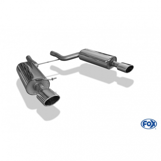 Fox Sportauspuff s koncovkou 140x90 Typ 32 na obou stranách pro Audi RS6 4B s motorem 4.2 Fox Sportauspuff s koncovkou 140x90 Typ 32 na obou stranách pro Audi RS6 4B s motorem 4.2