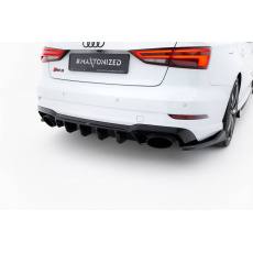 Maxton Design vložka zadního nárazníku ver.2 pro Audi RS3 8V FL, černý lesklý plast ABS, Sedan Maxton Design vložka zadního nárazníku ver.2 pro Audi RS3 8V FL, černý lesklý plast ABS, Sedan