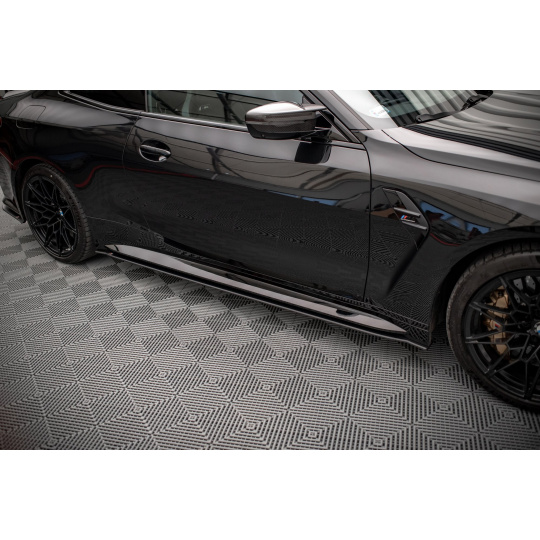 Maxton Design "Street Pro" difuzory pod boční prahy pro BMW M4 G82, plast ABS bez povrchové úpravy