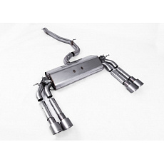 Milltek Sport výfukový systém cat-back GPF Back - bez rezonátoru (hlasitější) pro Audi S3 2.0 TFSI quattro Sedan/Cabrio 8V.2 (s GPF) 2019-2020, dvojité, kulaté, typ koncovek: GT-100 titanové