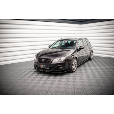 Maxton Design spoiler pod přední nárazník ver.2 pro Seat Exeo, černý lesklý plast ABS