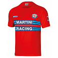 Sparco tričko Martini Racing, barva: červená, velikost: XXXL