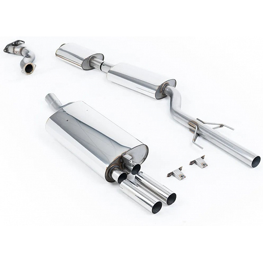 Milltek Sport kompletní výfukový systém vč. náhrady katalyzátoru pro BMW řada 3 E30 M3 1987-1992, typ koncovek: leštěné