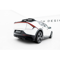 Maxton Design spoiler pod zadní nárazník s žebrováním pro Kia EV6 Mk1, černý lesklý plast ABS Maxton Design spoiler pod zadní nárazník s žebrováním pro Kia EV6 Mk1, černý lesklý plast ABS