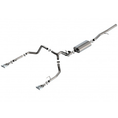 Borla Cat-Back výfukový systém "Touring" pro Chevrolet Silverado 1500 6.2L V8, automat, 2WD/4WD, EC s SB (6'7") 147.4" WB/ CC s SB (5'10") 147.4" WB, chromové koncovky