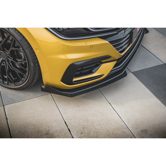 Maxton Design rohové spoilery pod přední nárazník pro Volkswagen Arteon R-Line 2017-2020, černý lesklý plast ABS Maxton Design rohové spoilery pod přední nárazník pro Volkswagen Arteon R-Line 2017-2020, černý lesklý plast ABS
