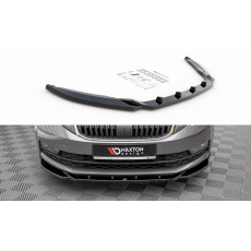 Maxton Design spoiler pod přední nárazník ver.2 pro Škoda Octavia Mk3 Facelift, černý lesklý plast ABS Maxton Design spoiler pod přední nárazník ver.2 pro Škoda Octavia Mk3 Facelift, černý lesklý plast ABS