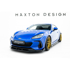 Maxton Design spoiler pod přední nárazník ver.3 pro Subaru BRZ Mk2, černý lesklý plast ABS