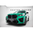 Maxton Design spoiler pod přední nárazník pro BMW X6 M F96 Facelift, černý lesklý plast ABS