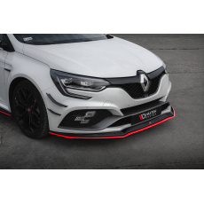 Maxton Design spoiler pod přední nárazník ver.3 pro Renault Megane RS Mk4, černý lesklý plast ABS, s červenou linkou Maxton Design spoiler pod přední nárazník ver.3 pro Renault Megane RS Mk4, černý lesklý plast ABS, s červenou linkou