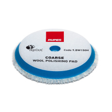 RUPES Blue Wool Polishing Pad COARSE - vlněný korekční kotouč (tvrdý) pro orbitální leštičky, průměr 130/150 mm (5"/6")