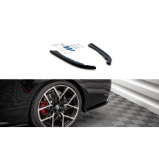 Maxton Design boční difuzory pod zadní nárazník ver.1 pro BMW řada 4 G22/M-Pack, černý lesklý plast ABS Nepasuje na M440i
